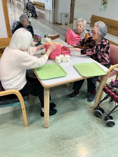 食堂にて